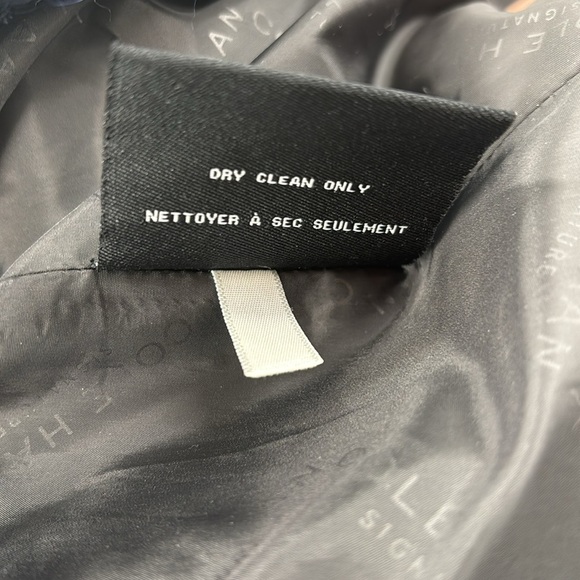 Cole Haan Signature wool blend Navy/Blue boucle Pea Coat oversized collar sze 14 - Picture 11 of 12